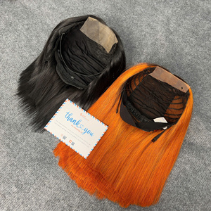 Luxury Bone Straight Bob <b>Wig</b> 100% Human Hair Extensions HD Lace <b>Short</b> Blunt Cut Bob <b>Wig</b> Silky Smooth Thick Full Natural Black - Product Image 5