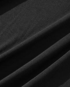 Men Solid Black Summer Breathable Crew Neck T-Shirt Set Knitted Short Sleeve Casual Shorts <b>White</b> Stripe Trim Polyester/Cotton - Product Image 5