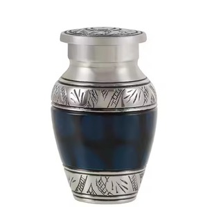 Decorative Aluminium <b>Keepsake</b> Urns Small <b>Ashes</b> Holder Mini Memorial Cremation Urn Funeral Tribute Display - Product Image 6
