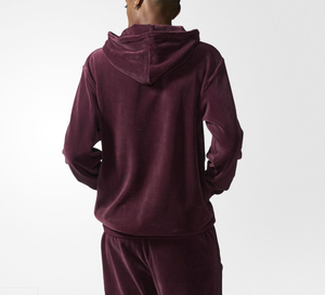 Survêtements de sport en velours personnalisés avec logo brodé réfléchissant, design de survêtement zippé, coupe-vent en nylon pour hommes - Product Image 5