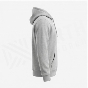 เสื้อฮู้ดผู้ชาย North Approach สีเทา ผ้าฝ้ายเฟรนช์เทอร์รี่ สวมใส่สบาย มีกระเป๋าหน้า ทรงปกติ เหมาะสำหรับใส่ในฤดูใบไม้ร่วง - Product Image 3