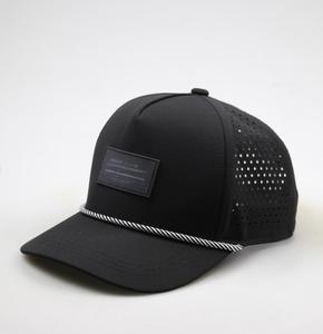 OEM, venta al por mayor, sombrero de golf de lona personalizado, adorno de cuerda, poliéster impermeable, ventilación cortada con láser para deportes al aire libre, uso de rendimiento - Product Image 2