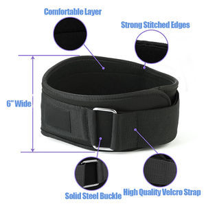 Nouvelle ceinture de musculation personnalisée, respirante, écologique, pour l'entraînement, antidérapante, unisexe, en caoutchouc naturel et PVC, OEM - Product Image 2