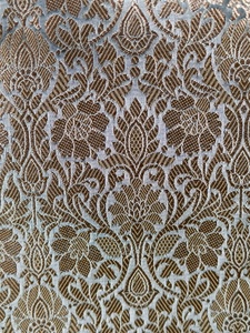 ผ้าไหมลายดอกไม้ Zari ทอลายแจ็คการ์ด ผ้าเนื้อเมทัลลิกสำหรับ - Product Image 1