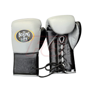 No Boxing No Life Ensemble de boxe en cuir de vachette Gants d'entraînement et de sparring à lacets et auto-agrippants Logo personnalisé Respirant Équipement unisexe - Product Image 4