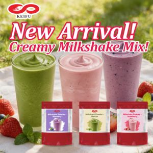 Poudre de milkshake aux miettes de chocolat KEIFU en marque propre, sachet de 1 kg, poudre de boisson ODM/OEM pour milkshakes et smoothies - Product Image 5