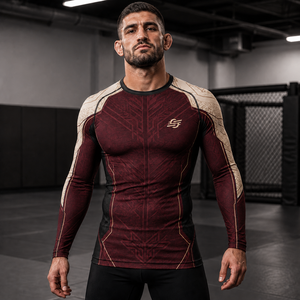 Rashguard MMA Unisex Personalizado OEM 220g con Estampado por Transferencia Térmica, Ajustado, Antihumedad, Antibacteriano, Elástico en Cuatro Direcciones, de Secado Rápido - Product Image 6