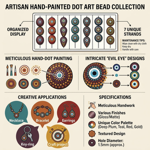 Cuentas de Vidrio Hechas a Mano para la Fabricación de Joyería, Tamaño y Color Personalizables, Fabricante Mayorista OEM con Exportación Global a Granel - Product Image 6