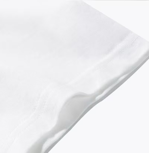 Men's <b>White</b> Long Sleeve O Neck Knitted Cotton Breathable 180g Sweatshirt Regular Fit Solid Casual Wear Blank Jersey Top - Product Image 6