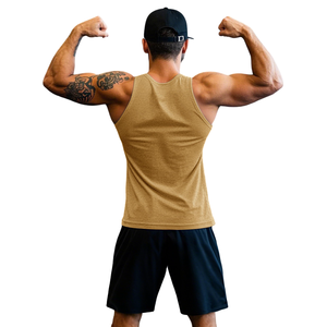 Camiseta sin Mangas para Hombre de Alta Calidad, Personalizable, Transpirable, Informal, Lisa, de Verano, Nueva, Elegante, para Gimnasio y Entrenamiento - Product Image 2