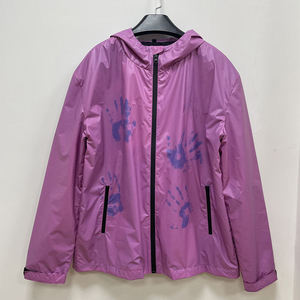 Veste coupe-vent thermochromique à capuche unisexe pour homme adulte avec fermeture éclair, manches longues, vêtement décontracté, couleur changeante rose - Product Image 3