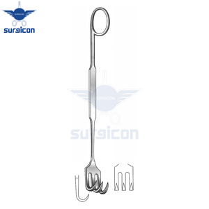 Retractor Meyerding de 18 cm (7 Pulgadas), Figura 4, Hoja Afilada de 5 x 10 mm, Retractor Quirúrgico de Acero Inoxidable, Instrumento Médico Reutilizable - Product Image 2