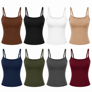 Camiseta sin mangas ligera personalizada para mujer, de secado rápido, transpirable, para gimnasio, fitness, entrenamiento, OEM, ODM, marca privada - Product Image 2