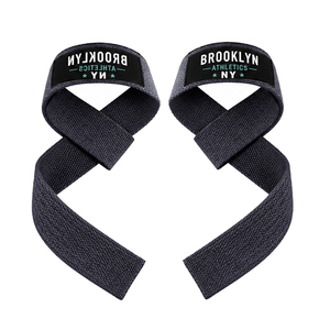 Sangles de poignet de musculation en coton robuste avec logo personnalisé OEM, sangles de poignet de haute qualité pour la musculation et la remise en forme - Product Image 1