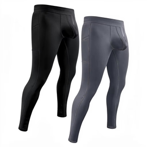 Leggings Deportivos de Cintura Media para Mujer, de Secado Rápido, para Invierno, Elásticos, de Nailon y Spandex, para Yoga, Tenis, Gimnasio, con Logotipo Personalizado - Product Image 1