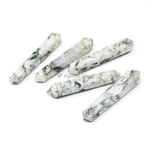 Los mejores proveedores de cristales Venta caliente Piedras naturales Indigo Gabbro Punto de doble terminación - Product Image 3