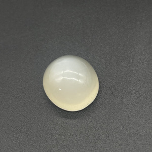 Cabochon de pierre de lune blanc laiteux, forme ronde, 18,40 carats, pierre précieuse pour la fabrication de bijoux - Product Image 5