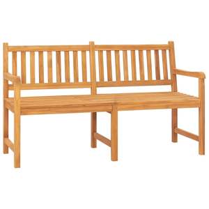 Banc de patio 3 places en teck massif - Product Image 2