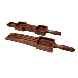 Cucharas Vasur Dhara Homam, Cucharas Tradicionales de Madera para Rituales Homan Havans Pooja, Juego de 2 Cucharas Vedicas para Ofrendas Rituales - Product Image 1