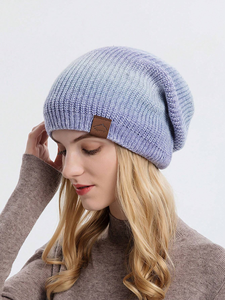 Gorros de Punto Acrílicos de Alta Calidad OEM, Unisex, Coloridos, a la Moda, con Etiqueta Tejida Personalizada, Gorros de Invierno para Esquí - Product Image 5