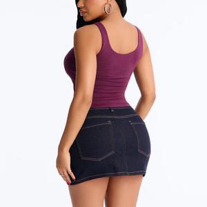 Nouvel arrivage : Débardeur tricoté extensible et confortable pour femme, idéal pour le sport et les loisirs, coupe ajustée, sans manches, léger pour l'été - Product Image 3