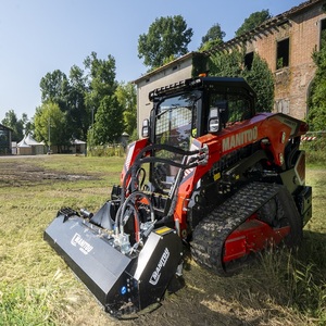 Advanced Manitou Skid Steer Loader With Mulcher Designed For Efficient <b>Brush</b> Removal And Tough Terrain Clearing - Product Image 1