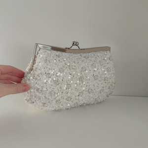 Pochette pour femme faite à la main, motif colibri et fleur de lys tigré, sac à bijoux, turquoise véritable, emballage inclus - Product Image 4