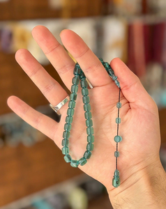 ลูกประคำเรซิ่นใส ลูกประคำอิสลาม ทำด้วยมือ ลูกประคำทัสบีฮ์ สีตามสั่ง ลูกประคำสำหรับสวดมนต์ ของขวัญแทนใจชาวมุสลิม เป็นมิตรกับสิ่งแวดล้อม - Product Image 1