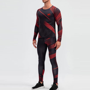 Combinaisons de compression pour hommes en matériau durable sur mesure, vêtements de sport pour la salle de sport et l'entraînement - Product Image 6