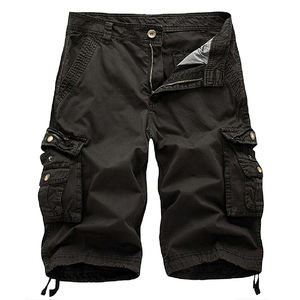 Pantalones Cortos Cargo de Trabajo para Hombre, Estilo Casual, de Algodón, con Bolsillos Cargo, de Alta Calidad - Product Image 1