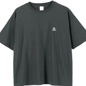 Camisetas de Verano Personalizadas con Logotipo, 100% Algodón, Corte Holgado, Tallas Grandes, Transpirables, Estilo Vintage - Product Image 2