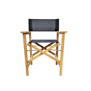Luxury Folding <b>Teak</b> Wood Director <b>Chair</b> with Weatherproof Fabric Eco-Friendly Dining <b>Chair</b> for Outdoor Garden & Balcony Use - Product Image 2