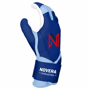 High Quality Customized Short Cuff Baseball Softball Batting Gloves Sheepskin Lightweight Breathable Design <b>Hook</b> Loop Closure - Product Image 3
