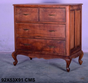 Meilleure collection de commodes en bois massif faites à la main avec pieds courbés, art himalayen antique - Product Image 1