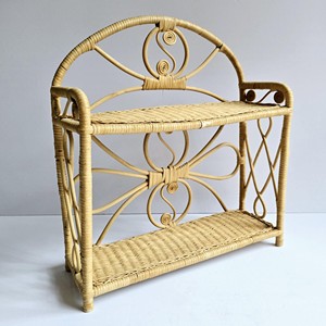 Étagère à livres moderne en rotin, étagères de rangement en bois et canne, organisateur de sol pour chambre d'enfant - Product Image 5