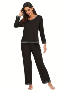 Women's Pajamas Set Spring/Fall/Winter Models Long-Sleeved Homewear 2-Piece Suit 100% Cotton Super Soft Comfortable Made - Product Image 6