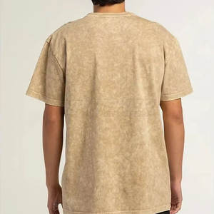 T-shirt pour homme à la mode, effet délavé, motif tendance, confortable, décontracté, tenue de rue - Product Image 4