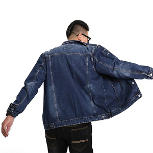 Veste en jean pour homme avec logo personnalisé, mode urbaine élégante, denim en coton doux, confortable, durable, veste décontractée - Product Image 4