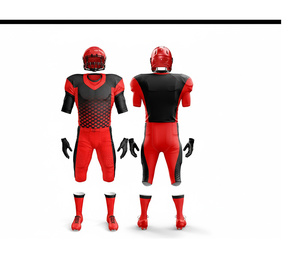 Uniformes d'équipe de football américain de haute qualité, maillots et pantalons personnalisés |   Tenue de football d'équipe |   Vêtements de sport en polyester respirant - Product Image 1