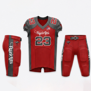 Uniforme de Fútbol Americano Deportivo Directo de Fábrica, Pantalones y Camiseta de Fútbol Americano Acolchados Personalizados para Equipos Universitarios - Product Image 1