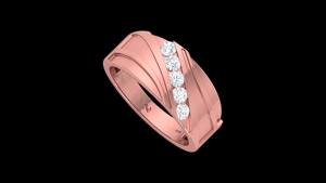 ZAWO HOUSE Luxury Diamond Moissanite Freshwater Pearl Heart <b>Ring</b> <b>Men</b> Women 14K Gold Plated Prong Setting Jewelry - Product Image 1