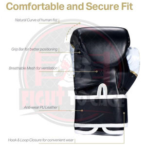 Guantes de Boxeo de Artes Marciales de 16 oz para Niños, para Entrenamiento Intenso de Muay Thai y Sparring, Servicio OEM ODM - Product Image 4