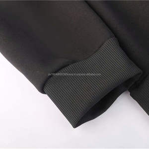 Fall Popular Stock Oem Custom Pullover Premium Fleece <b>Black</b> Hoodie - Product Image 4