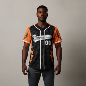 Nouveauté 2026 – Ensembles de maillots de baseball courts pour hommes 100 % polyester imprimés par sublimation, personnalisables, vêtements de sport de haute qualité - Product Image 5