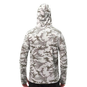 Sudaderas con Capucha 100% Poliéster para Hombre, Ropa de Pesca de Secado Rápido, Sudadera con Capucha Personalizada al por Mayor, Ropa de Pesca con Capucha de Manga Larga - Product Image 4