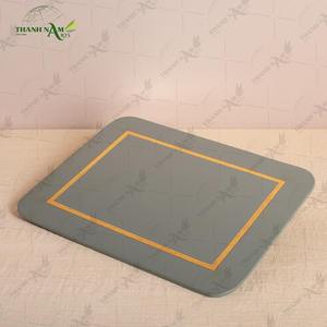 Natural Bamboo Coaster <b>Tray</b> – Eco Friendly Bamboo <b>Drink</b> Coaster for Table & Home Decor - Product Image 2