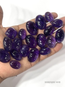 อเมทิสต์แอฟริกันสีม่วงธรรมชาติ ควอตซ์พลอยหลวม รูปทรงผสม ขนาดผสม ประมาณ 20 ถึง 30 มม. - Product Image 3
