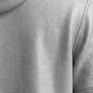 Hoodie surdimensionné élégant pour homme, design vintage délavé avec poche avant, confortable, personnalisable pour l'hiver. - Product Image 5