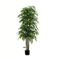 Nouvelles plantes artificielles modernes de simulation de figuier de Banyan pour la décoration intérieure, plante en pot japonaise, arbre artificiel