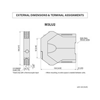 Yeni MG Co. Ltd. M3L Serisi M3LU/M3LU2 Evrensel Sinyal Düzenleyici DC/TC/RTD/Pot Girişli İzole Çıkışlı AC/DC Güçlü 3 Yıl Garantili